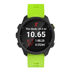 Wewoo Bracelet pour montre connectée de en silicone Smartwatch Garmin Forerunner 245 vert