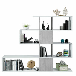 MIRAKEMUEBLE Etagère Elfos Plus - Artik White and Cement Ciment - Blanco Artik