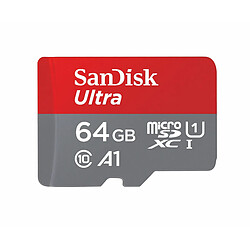 Mgm SanDisk Ultra - Flash-Speicherkarte (microSDXC-an-SD-Adapter inbegriffen) - 64 GB - A1 / UHS-I U1 / Class10 - microSDXC UHS-I