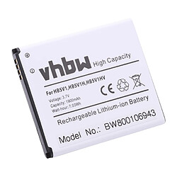 vhbw Li-Ion batterie 1900mAh (3.7V) pour téléphone Huawei Ascend G350-U00 comme HB5V1. 