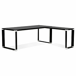 Paris Prix Bureau d'Angle Design Hovik 200cm Noir 