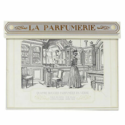 Paris Prix Coffret 4 Bougies Parfumées Parfumerie 35g Blanc pas cher