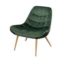 Avis But Fauteuil BERGAME En velours vert