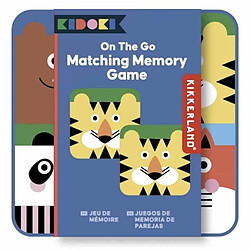 Kikkerland Jeu de voyage Enfant - Memory Animaux