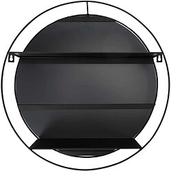 Avis The Home Deco Factory Miroir rond avec étagère en fer 45 cm.