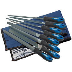 Draper Tools Jeu de limes et de râpe d'ingénieur 8 pcs 200 mm 44961