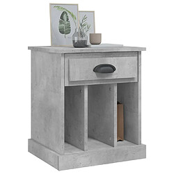 Acheter Maison Chic Table de chevet,Table de nuit,Table d'appoint pour salon gris béton 43x36x50 cm -MN78251