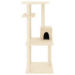 Avis Arbre à chat avec griffoirs,niche pour chat en sisal crème 123 cm -MN69333