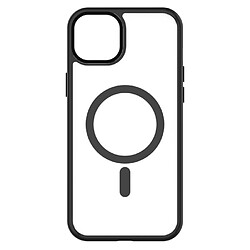 QDOS Coque pour iPhone 15 Plus Hybrid Soft avec Snap Compatible MagSafe Noir 