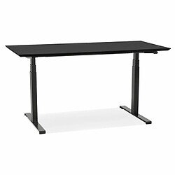 Paris Prix Bureau Électronique Ergonomique Kio 150cm Noir 