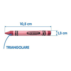 Acheter Crayola - 52-016T - Loisir Créatif - Crayon Lavable - Triangulaire - Mini Kids