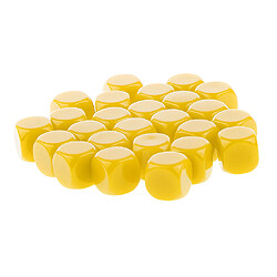 50 pièces opaque blanc dés D6 pour D u0026 D RPG MTG jeux de fête jaune + rose rouge