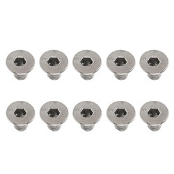 10 pièces en alliage de titane bouton vis à tête creuse hexagone boulons m3 x 6mm