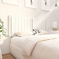 Avis Maison Chic Tête de lit scandinave pour lit adulte,Meuble de chambre Blanc 140,5x4x100 cm Bois massif de pin -MN99510