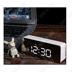 Acheter Tech Discount TD® révei enfant matin lumineux numérique led horloge de voyage digital petite de bureau silencieux gros chiffres design pas cher