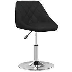 vidaXL Tabouret de bar Noir Similicuir 