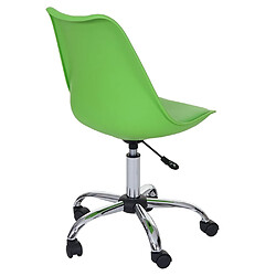 Mendler Chaise pivotante Malmö HWC-B15 ~ similicuir, vert pas cher