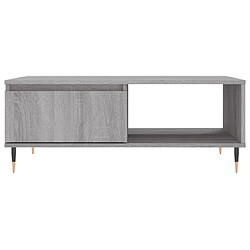 Acheter vidaXL Table basse sonoma gris 90x60x35 cm bois d'ingénierie