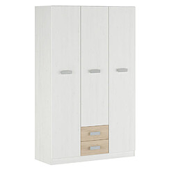 Pegane Armoire, placard garde-robe 2 portes coloris andersen, puccini - Longueur 60 x Profondeur 37,80 x Hauteur 208 cm 