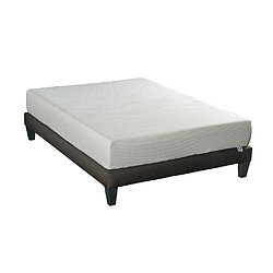 Olympe Literie Ensemble Sensitive Ensemble SENSITIVE 140x190 cm | Matelas Mémoire de forme + Sommier Bois