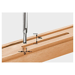 Fraise à rainurer avec queue de 8mm FESTOOL HW S8 D8/30 - 491647