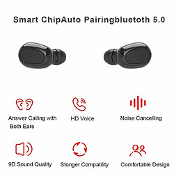 Acheter L21 Casque Compatible Bluetooth 5.0 In-Ear 3D Stéréo Surround Sound Écouteur Sans Fil Avec Boîtier Blanc