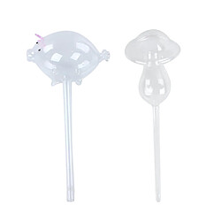 2x Auto-arrosage Automatique Globes Arrosage Ampoules F / Plantes D'intérieur Patio abreuvoir Arrosage bulbes automatique en verre