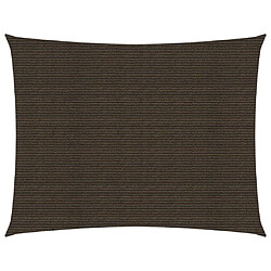 Helloshop26 Voile d'ombrage 160 g/m² 2 x 3,5 m PEHD marron 02_0009141