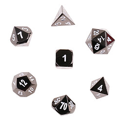 dés polyédriques alliage numérique dés d4-d10 dies trpg pour le jouet de fête de mtg blanc pas cher