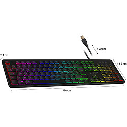 Avis Advance Clavier Gamer GTA 210 Rétro éclairé Rainbow 6 Couleurs