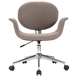 Avis Maison Chic Chaise Gaming | Chaise pivotante de bureau Ergonomique Fauteuil Taupe Tissu -GKD54222