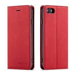 Etui en PU rouge pour votre Apple iPhone 8/7 