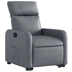 Avis Maison Chic Fauteuil Relax pour salon, Fauteuil inclinable Gris Similicuir -GKD35707