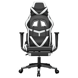 Avis Maison Chic Chaise de jeu, Chaise gaming avec repose-pied, Fauteuil gamer,Chaise de Bureau Noir et blanc Similicuir -GKD40880