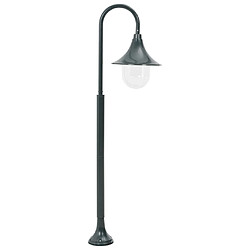 vidaXL Lampadaire de jardin E27 120 cm Aluminium Vert foncé