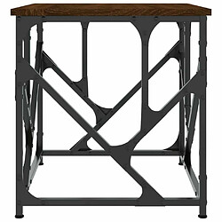 Maison Chic Table basse,Table Console Table d'appoint, Table pour salon chêne marron 45x45x47,5 cm bois d'ingénierie -MN63623 pas cher