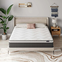 Vesgantti Hybrid Matelas 90x200cm, Épaisseur 26cm, Confort 7 Zones