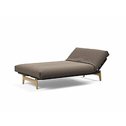 Inside 75 Canapé Lit ASLAK 120 Nordic Cover Soft Spring 530 Bouclé Taupe pas cher