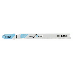 Lames de scie sauteuse Bosch T 118 A Basic pour le métal