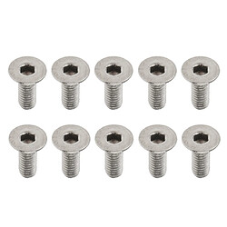 10 pièces en alliage de titane bouton vis à tête creuse hexagone boulons m3 x 10mm