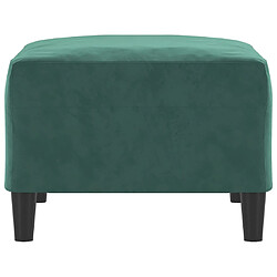 Avis vidaXL Repose-pied Vert foncé 70x55x41 cm Velours