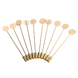 10 Pièces Revers Bâton Broche Cravate Chapeau écharpe Insigne Broche Avec Plateau Pad Bricolage 7 Cm broche bricolage Pad Pad