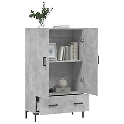 Acheter Maison Chic Buffet,Meuble de Rangement,commode pour salon,Cuisine gris béton 69,5x31x115 cm bois d'ingénierie -MN66562