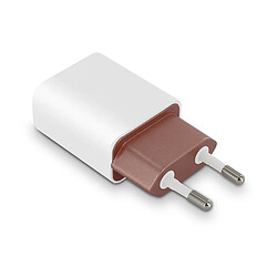 MOOOV Chargeur secteur Platinium 1 USB-A 2.4 A - blanc et rose