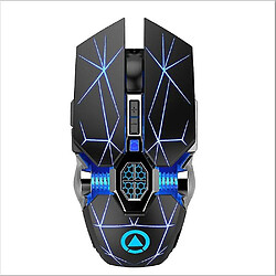 Universal Souris sans fil souris silencieuse rechargeable souris de jeu silencieuse 1600 dpi backlit 2,4g 7 touches souris informatique pour