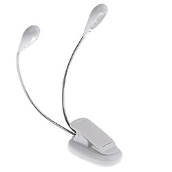 8 led musique stand lumière musique score lampe clip-on lecture lumière blanc lampe de lecture de lumière de lit de bureau de musique