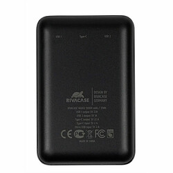 Acheter Rivacase Powerbank 10000mAh Compact Type-C Input Output 2 USB-A Noir