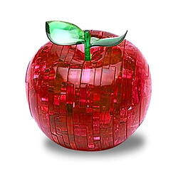 Totalcadeau Puzzle 3D effet crystal en forme de pomme rouge