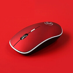 Wewoo Souris sans fil 2.4Ghz 1600 DPI USB silencieuse et ergonomique USB (rouge)