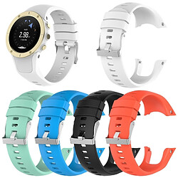 Wewoo Bracelet pour montre connectée Dragonne de remplacement en silicone SUUNTO Trainer Wrist HR bleu ciel pas cher